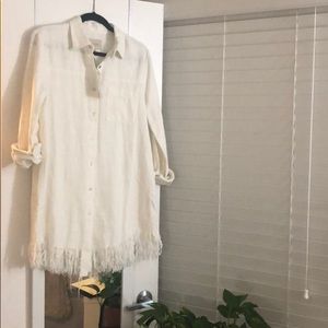 Long sleeve Moon River linen tunic